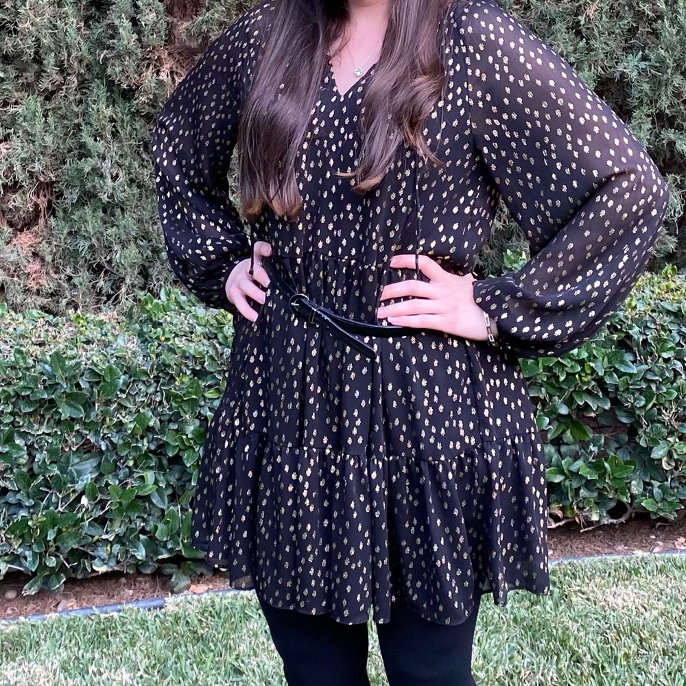 Black and Gold Dress